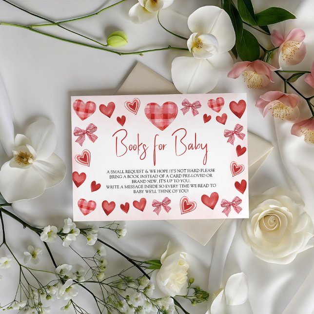 Sweetheart Books for Baby Baby Shower Card Begleitkarte (Von Creator hochgeladen)