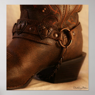 SweetHeart Boot Print Poster