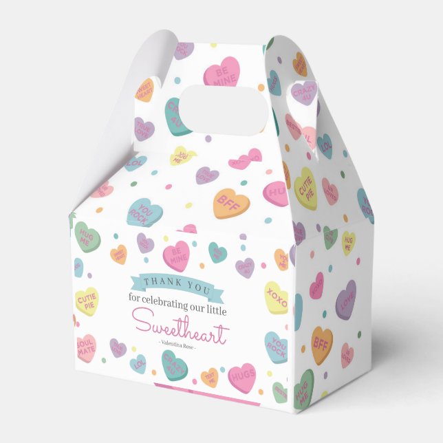 Sweetheart Candy Birthday oder Baby Showbox Geschenkschachtel (Vorderseite)