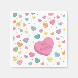 Sweetheart Candy February Party Serviette