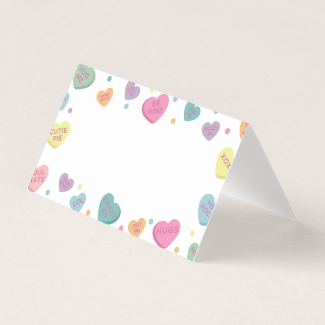Sweetheart Candy Platzkarte Party Dekoration (Vorderseite)