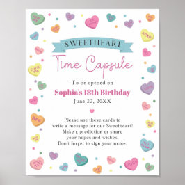 Sweetheart Candy Ratschläge Uhrzeit Kapseluntersch Poster