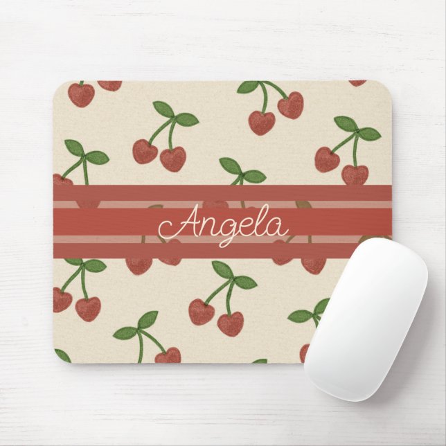 Sweetheart Cherries Mousepad (Mit Mouse)