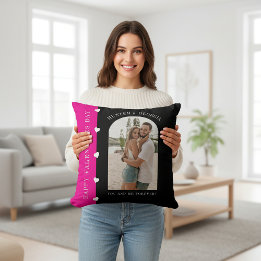 Sweetheart Couple Photo Valentine Gift Kissen