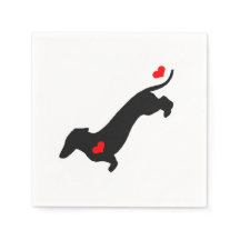 Sweetheart Dackel Napkins