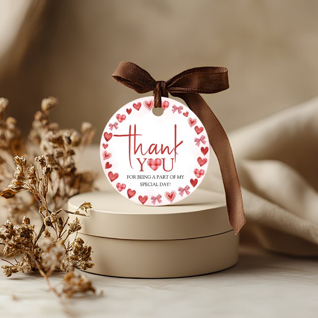Sweetheart First Birthday Favor Tag Geschenkanhänger (Von Creator hochgeladen)