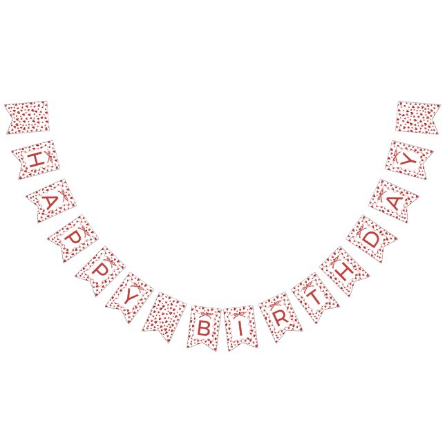 Sweetheart Heart Happy Birthday Banner Decoration (Alle)