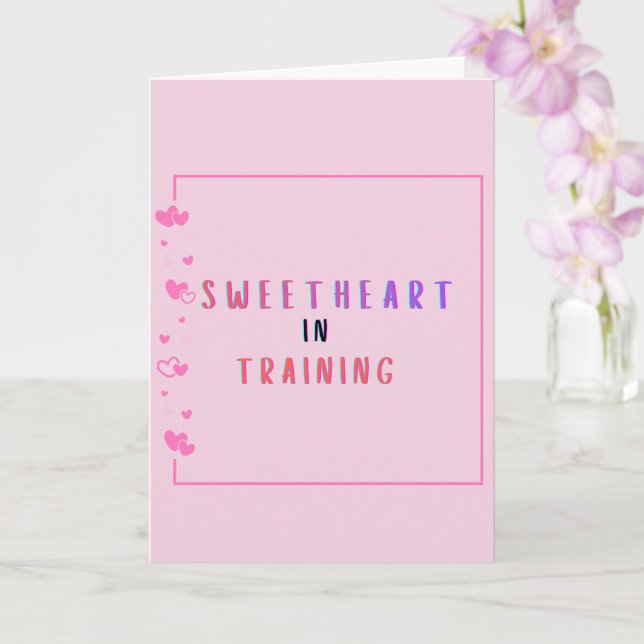 Sweetheart in Training Proposal Card  Karte (Orchidee)