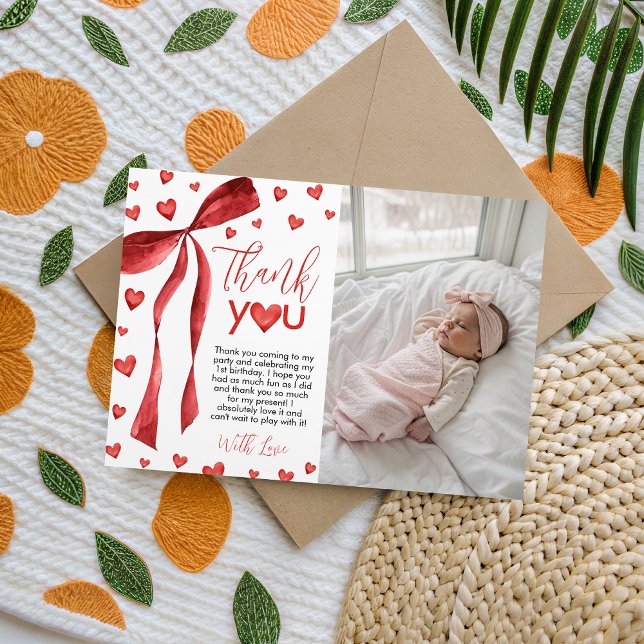 Sweetheart Photo Thank You Card Einladung (Von Creator hochgeladen)