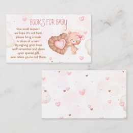 Sweetheart Pink Baby Duschbücher für Babykarten Begleitkarte