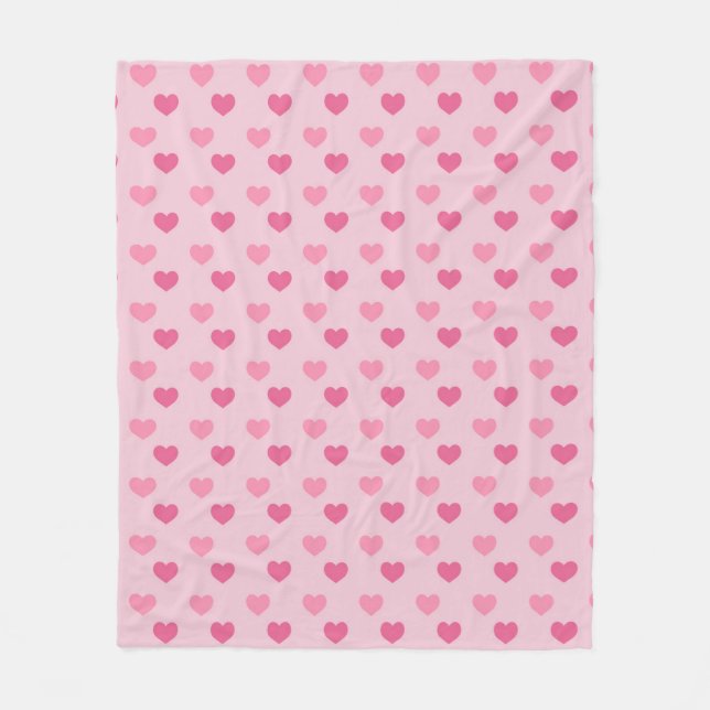 Sweetheart Pink Fleecedecke (Vorderseite)