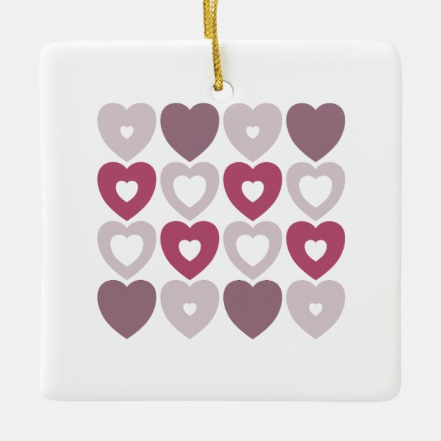 Sweetheart Quilt Keramikornament (Vorderseite)