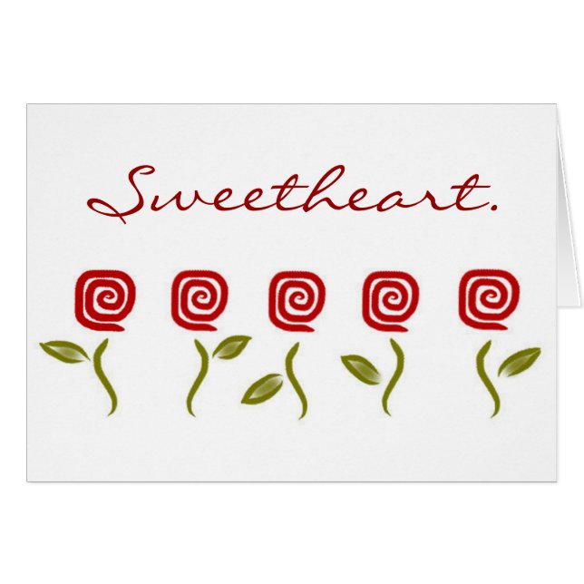 Sweetheart Rose Blume Liebe niedlich (Vorderseite (Horizontal))