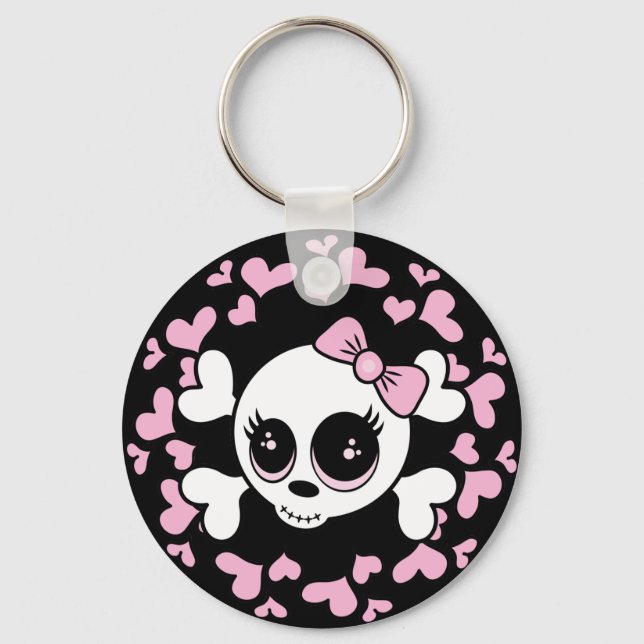 Sweetheart Skull Schlüsselanhänger (Vorderseite)
