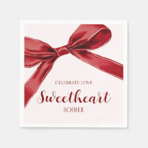 Sweetheart Soiree Elegant Bow Valentines Day Party