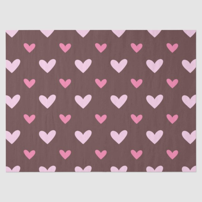 Sweetheart Tissue Paper – Pink & Blush Hearts Seidenpapier (Vorderseite)