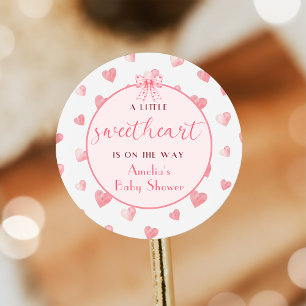 Sweetheart Valentine Baby Shockaufkleber Runder Aufkleber