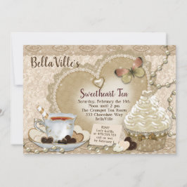 Sweetheart Valentine Tea Party Einladung