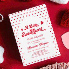 Sweetheart Valentines Baby Duwer Gender Neutral Einladung