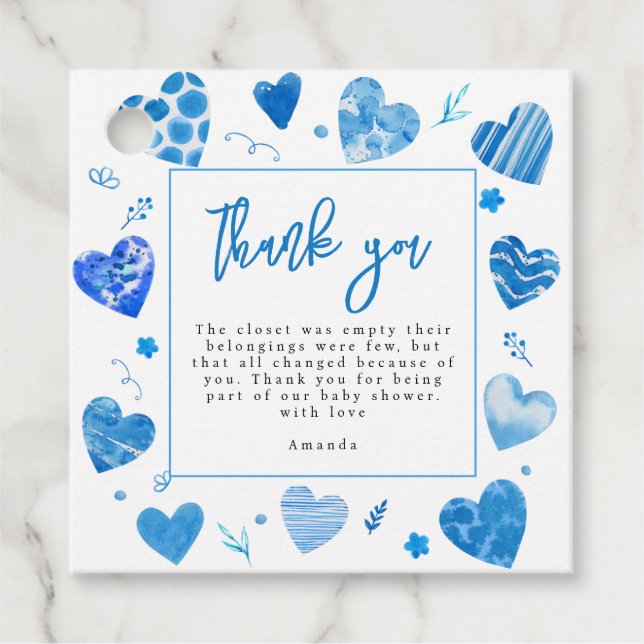 Sweetheart | Vielen Dank Geschenkanhänger (Vorderseite)