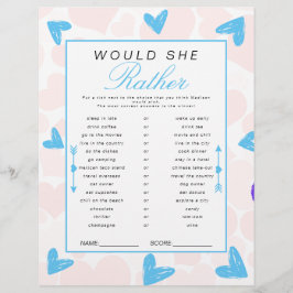 Sweetheart würde sie eher ein Baby Duschspiel mach Flyer