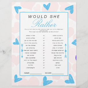 Sweetheart würde sie eher ein Baby Duschspiel mach Flyer