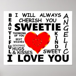 Sweetie I Liebe Poster
