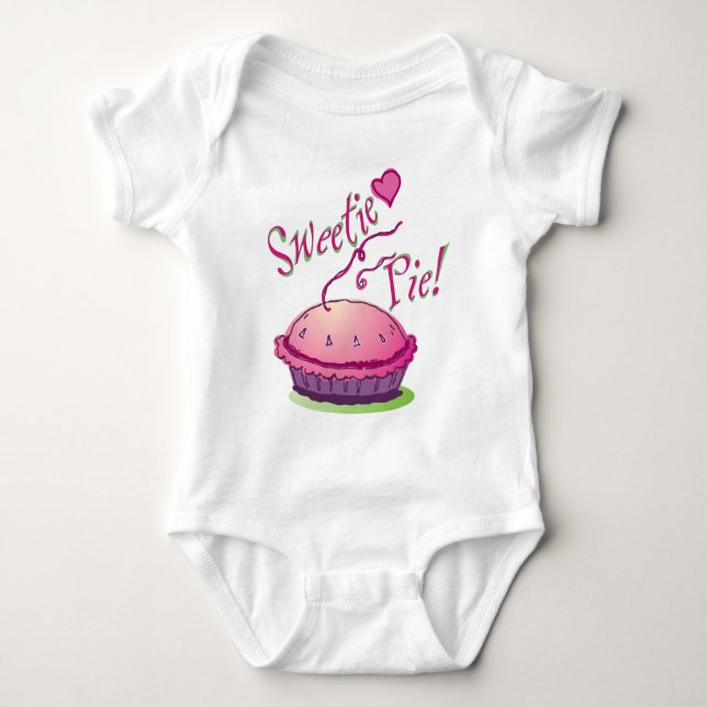 Sweetie-Torten-Shirt Baby Strampler (Vorderseite)