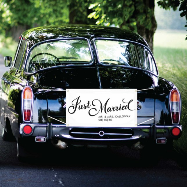 Sweetly Just Married Car Banner (Von Creator hochgeladen)