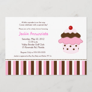 Sweetness 'Lil Cupcake 12x18 Baby Dusche Einladung