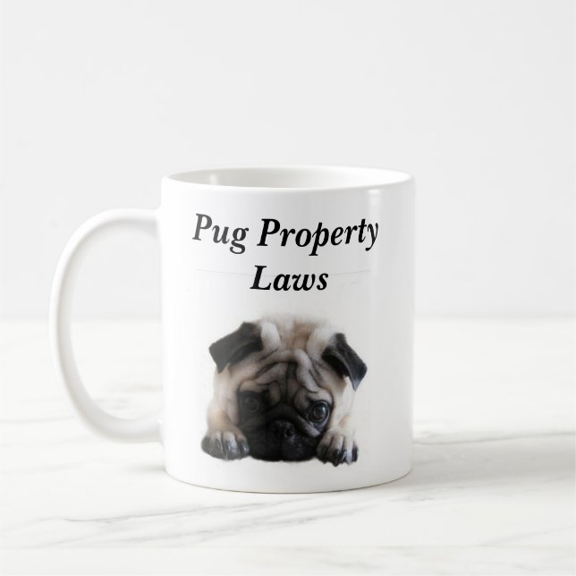 SweetPea Mops-Eigentums-GesetzesTasse Kaffeetasse (Links)