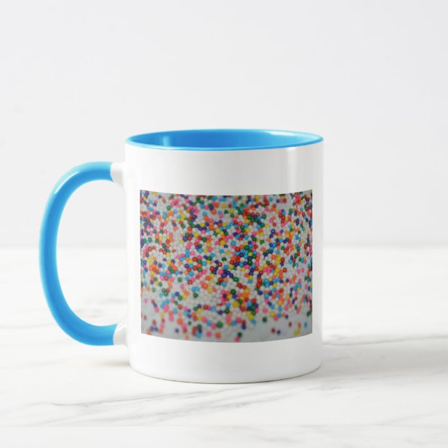 Sweets Dessert Rainbow Pattern Cake Cupcake Art Tasse (Links)