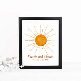 Sweets & Treats Sunshine Baby Shower  Poster