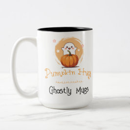 Sweetspooky Niedlich Ghost Pumpkin Fall Kaffee Zweifarbige Tasse