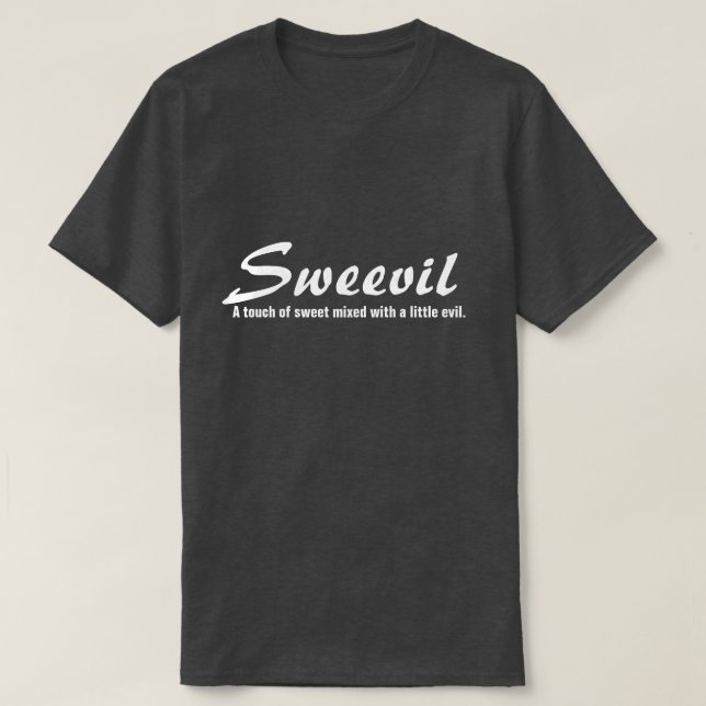 SWEEVIL Spaß-T-Shirt T-Shirt (Design vorne)