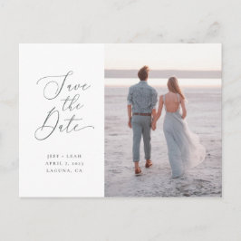 Swept Letters Save the Date (Zusätzlicher Text) Postkarte