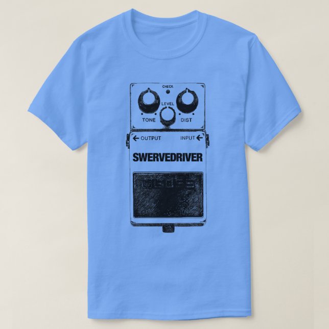 Swervedriver Guitar Pedal T-Shirt (Design vorne)