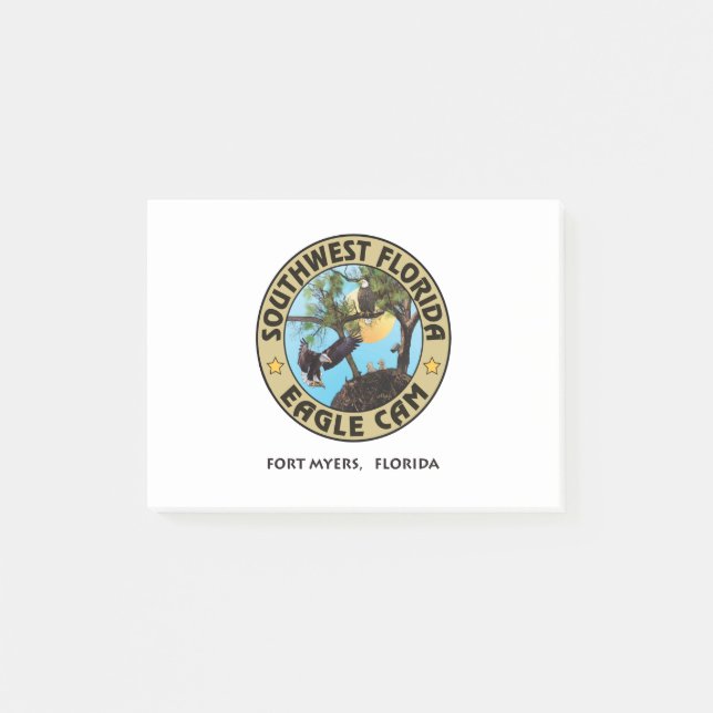 SWFL Eagle Nocken Logo'ed Post-Itanmerkungen Post-it Klebezettel (Vorderseite)