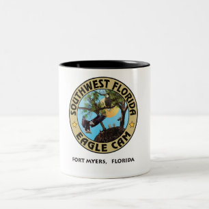 SWFLEagleCam Logo-Tasse (VERSCHIEDENE WAHLEN) Zweifarbige Tasse