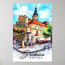 Swidnica Polen Wasserfarbenmalerei Reisen
