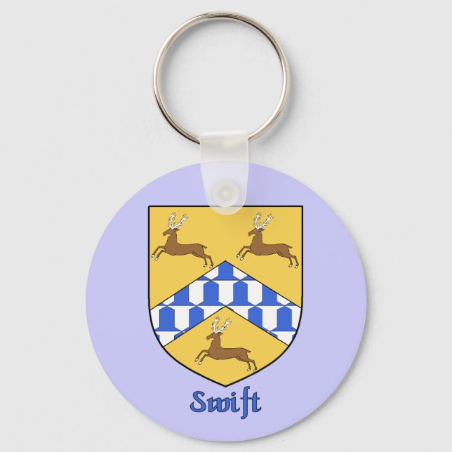 Swift Family Shield-Schlüsselanhänger Schlüsselanhänger (Vorderseite)