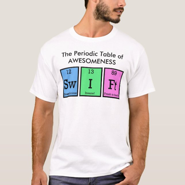 SWIFT-Periodensystem 2 T-Shirt (Vorderseite)