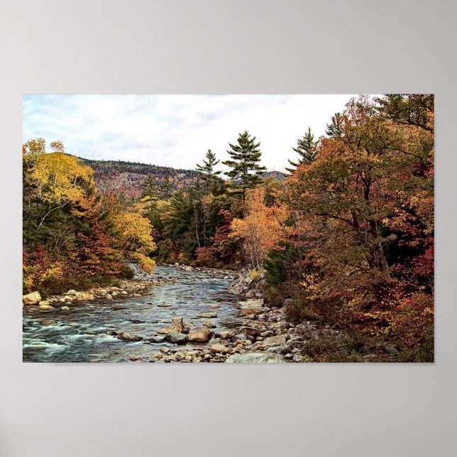 Swift River Autumn Poster (Vorne)