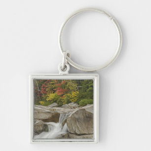 Swift River, der durch Felsen zieht Schlüsselanhänger