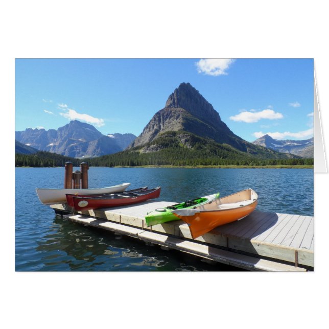 Swiftcurrent Lake Boats - Glacier National Park (Vorderseite (Horizontal))