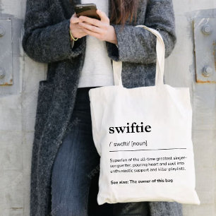 Swiftie-Geschenk individuelle Definition Modern Lu Tragetasche