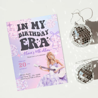 Swiftie inspiriert In meiner Geburtstagsära Geburt Einladung