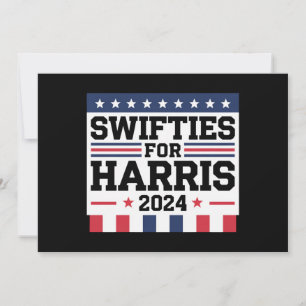 Swifties für Kamala Harris 2024 Wahlunterstützung Einladung