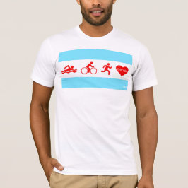 Swim Bike Run Chicago T-Shirt
