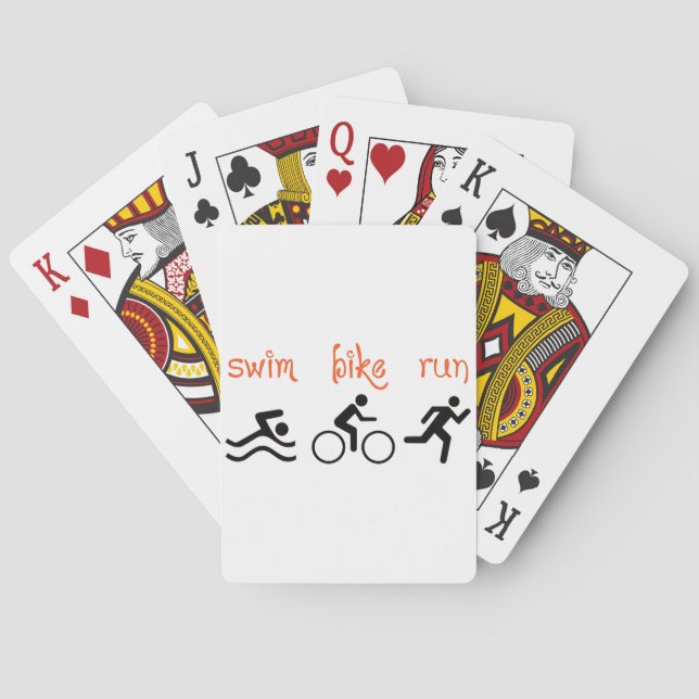 Swim Bike Run Spielkarten (Rückseite)
